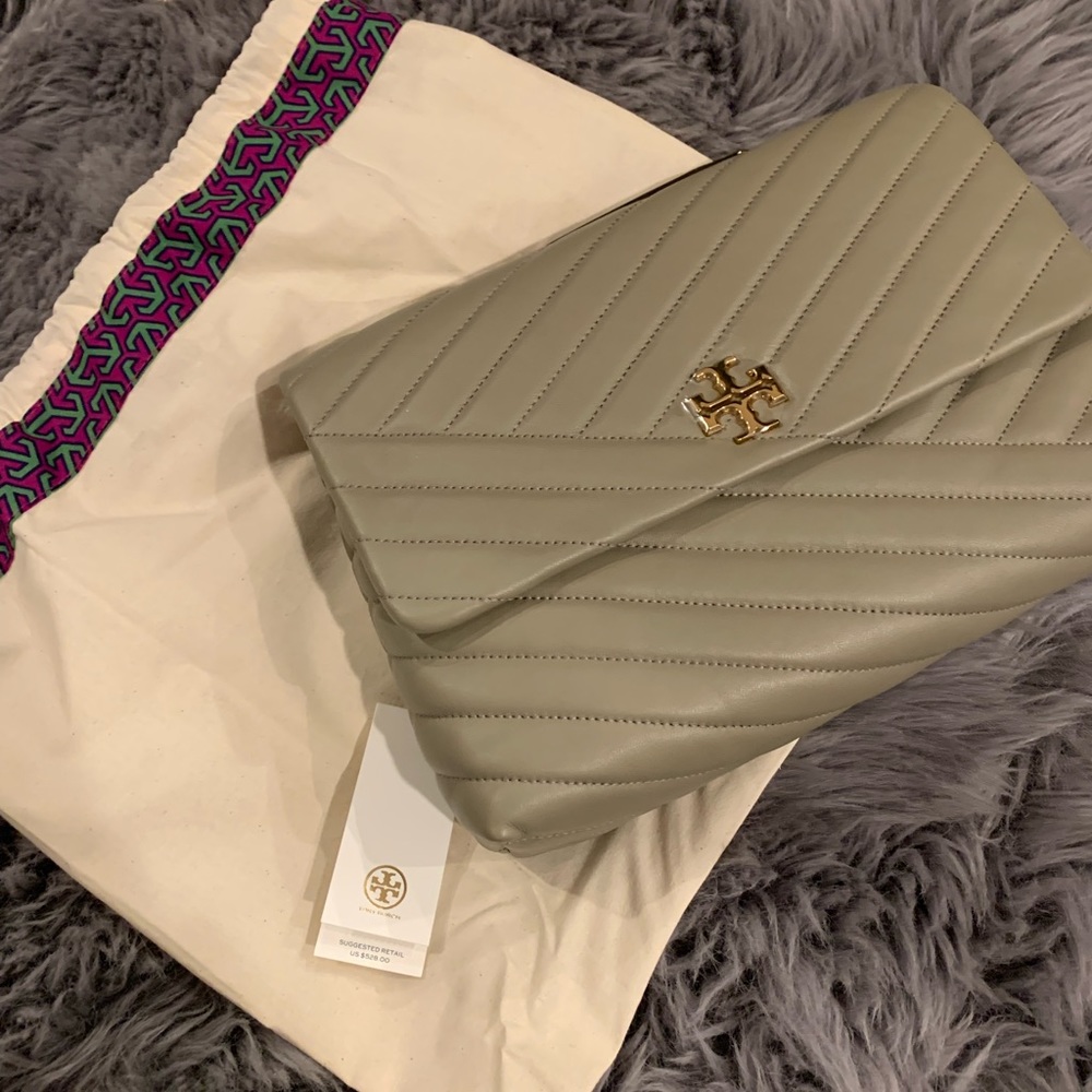 BRAND NEW TORY BURCH KIRA CHEVRON CONVERTIBLE SHOULDER BAG